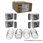 Pistao Com Anel mahle citroen 1.6 16V