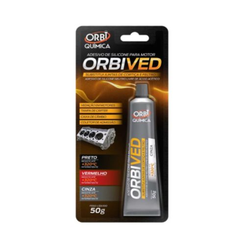 Silicone Acetico Mtr Orbived Cinza 50g 336