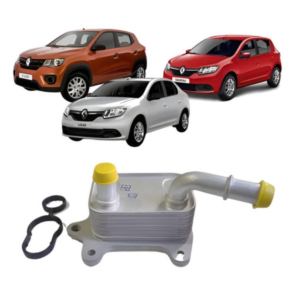 Resfriador De Oleo Motor Kwid Sandero Logan 1.0 12v