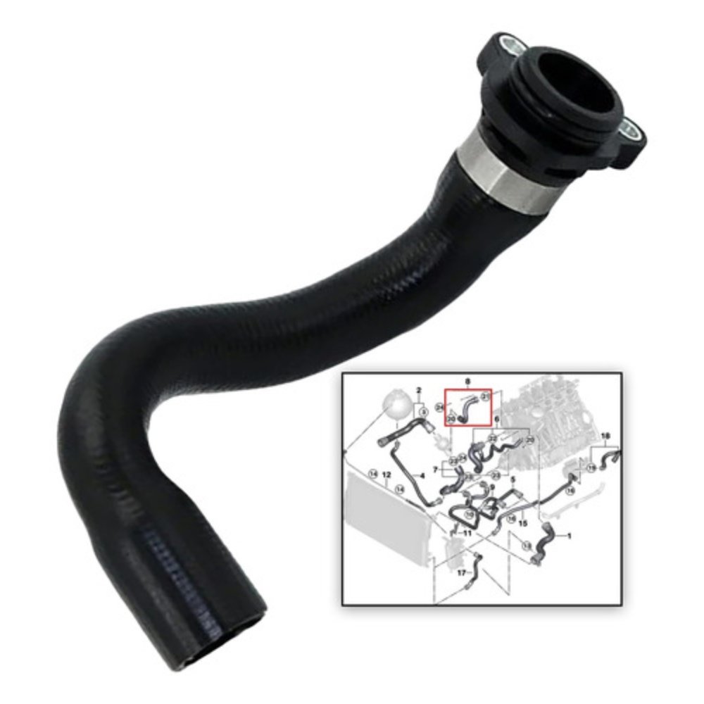 Mangueira Superior Radiador Bmw 320i 328i X1 X3 11537603514 - Imagem 2