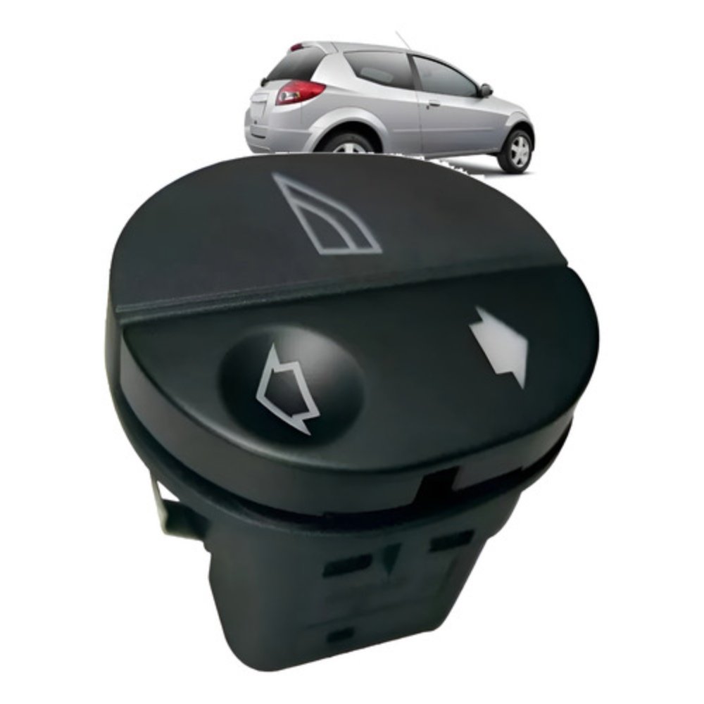 Botão Interruptor Vidro Elétrico Ka Courier Fiesta Simples