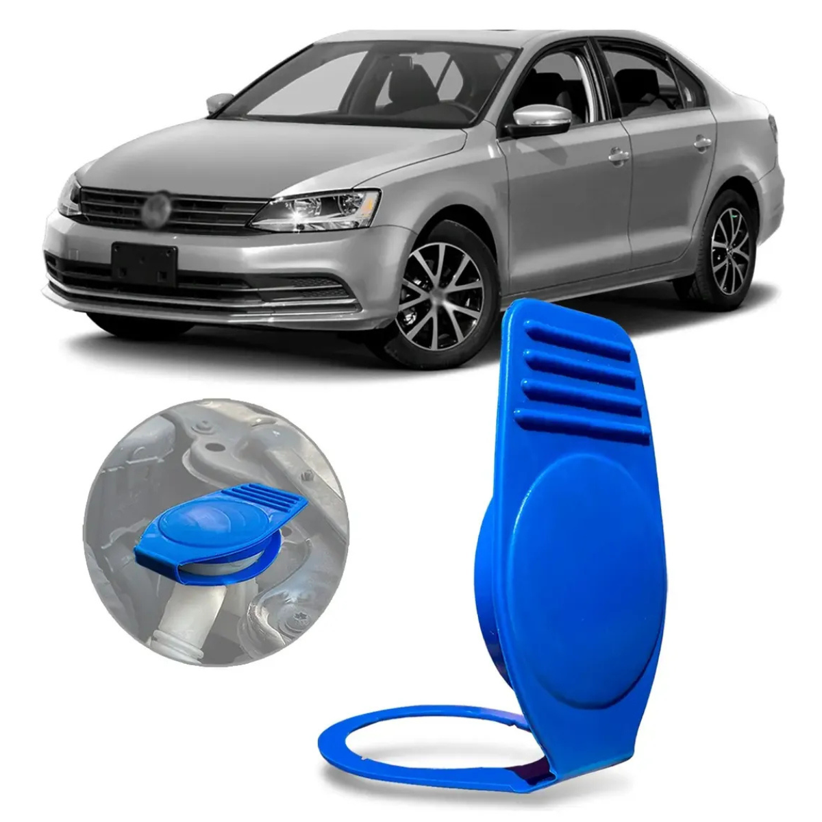 Tampa Reservatório Limpador Parabrisa Agua Jetta Tiguan Gol - Imagem 7