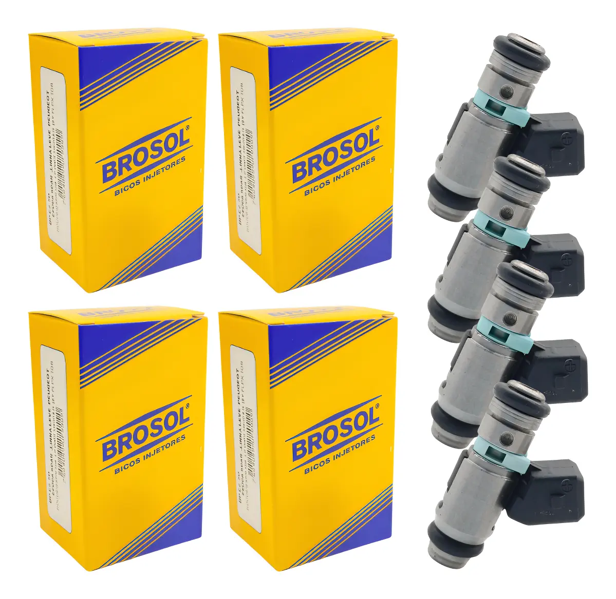 4 Bico Injetor Palio Uno Fiorino 1.0 Gasolina Iwp023 Brosol