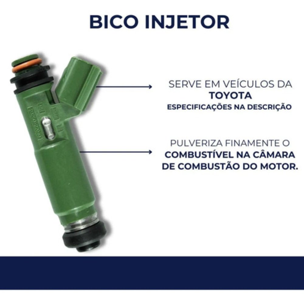 Kit 4x Bico Injetor Corolla E Fielder 1.8 2003 2008 Original - Imagem 2