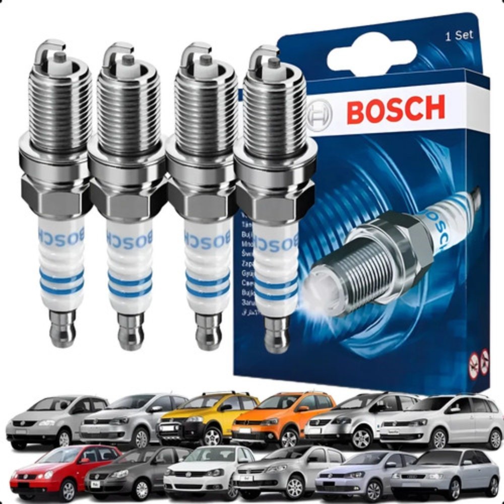 Jogo Velas Fox Gol Saveiro G4 G5 G6 G7 1.0 1.6 8v Flex Bosch - Imagem 4