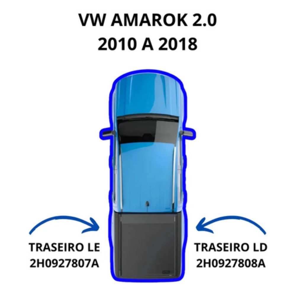 Par Sensor Freio Abs Roda Amarok Traseiro Esquerdo E Direito - Imagem 2