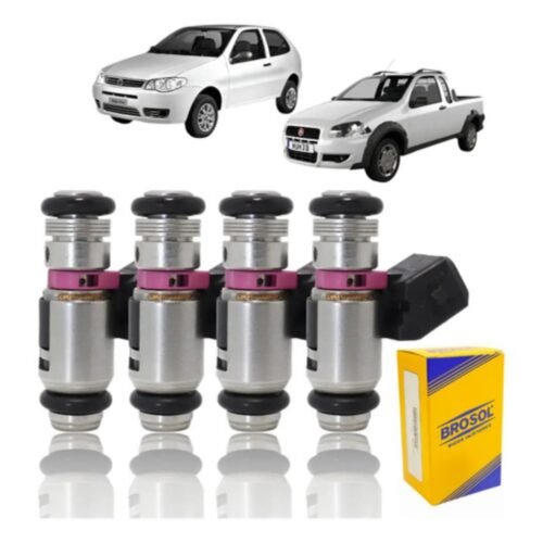 Kit 4 Bicos Injetores Iwp067 Fiat 1.0/1.6 8v Orig 127/220v