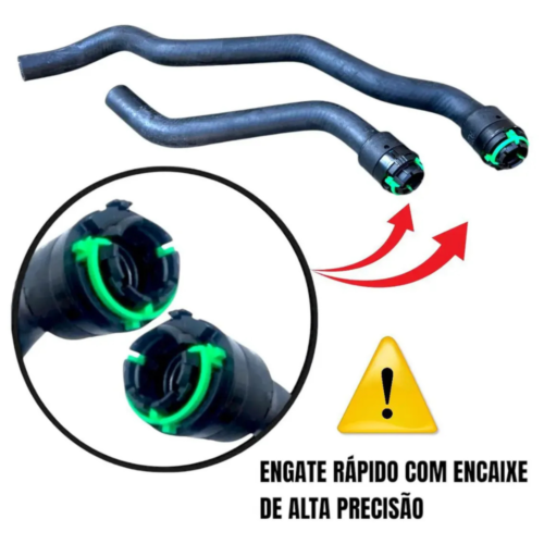 Par (2) Mangueiras Ar Quente Astra Vectra 8v 2006 2007 2008 A 2012