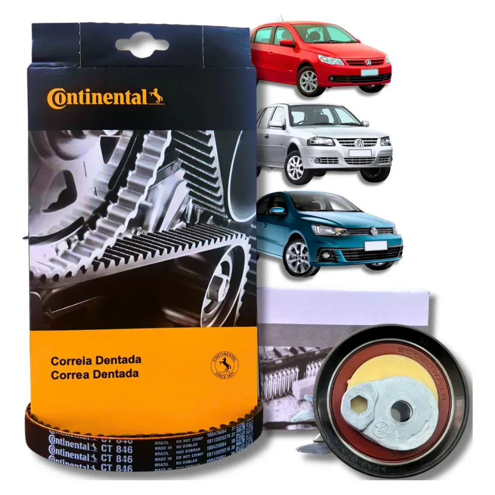 Kit Correia Dentada C/ Tensor Original Fox Gol Polo Golf - Imagem 2